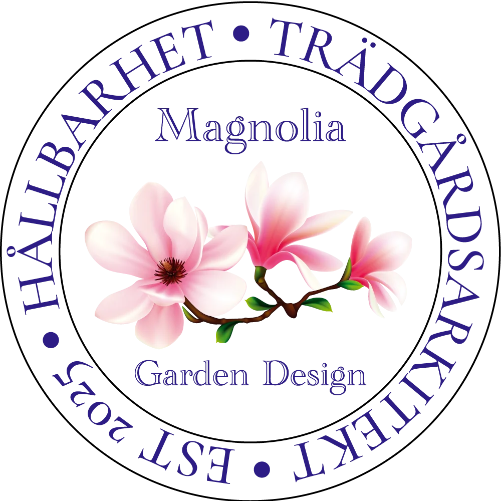 Magnolia Garden Design Mörk Logotyp