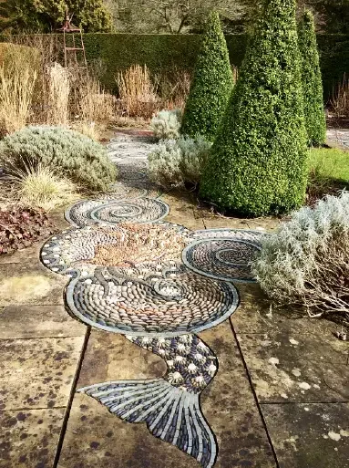 Trädgårdsritning detalj